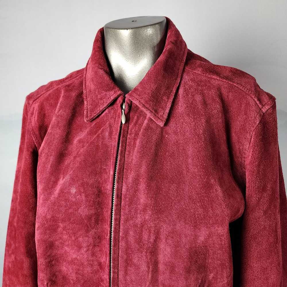 Vintage Genuine Sonoma Jean Company Red Leather J… - image 2