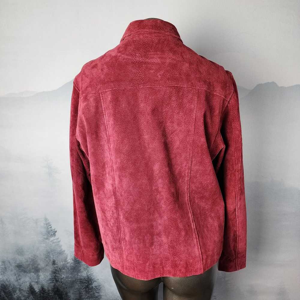 Vintage Genuine Sonoma Jean Company Red Leather J… - image 9