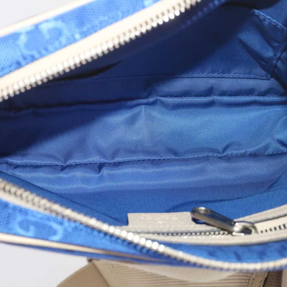 Gucci GUCCI GG Nylon Bum Bag Body Bag Blue 631341… - image 10