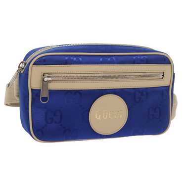 Gucci GUCCI GG Nylon Bum Bag Body Bag Blue 631341… - image 1