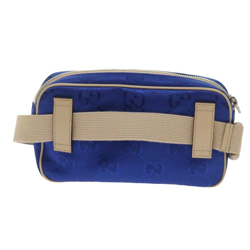 Gucci GUCCI GG Nylon Bum Bag Body Bag Blue 631341… - image 2