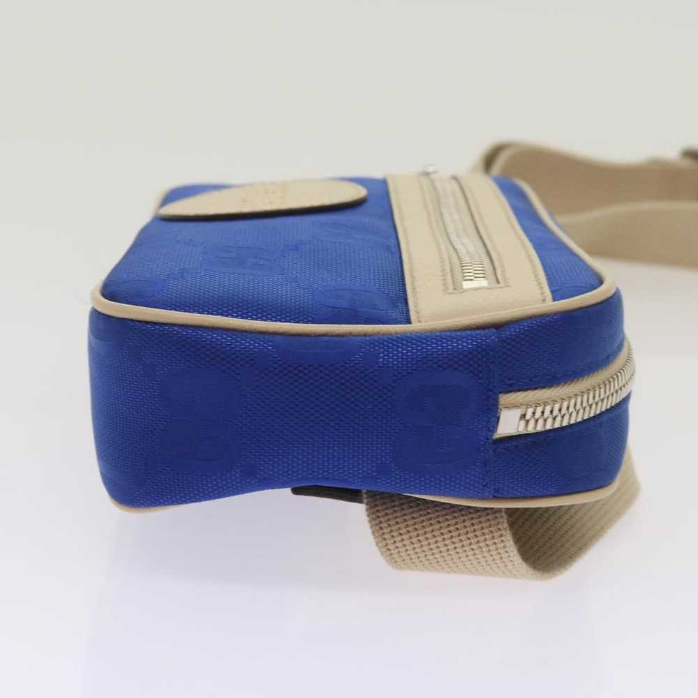 Gucci GUCCI GG Nylon Bum Bag Body Bag Blue 631341… - image 3