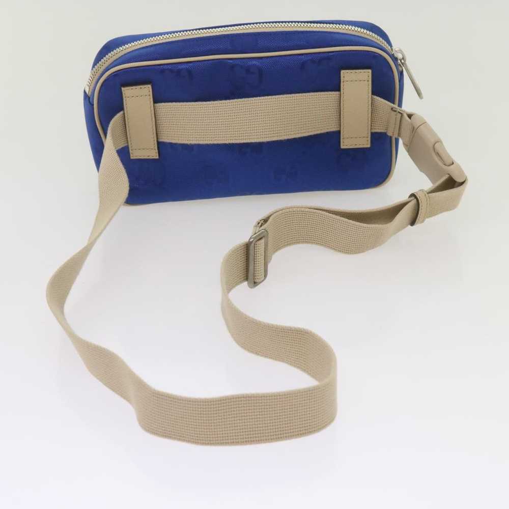 Gucci GUCCI GG Nylon Bum Bag Body Bag Blue 631341… - image 7