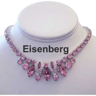 EISENBERG Shimmering Glitzy CARNATION-PINK Rhinest