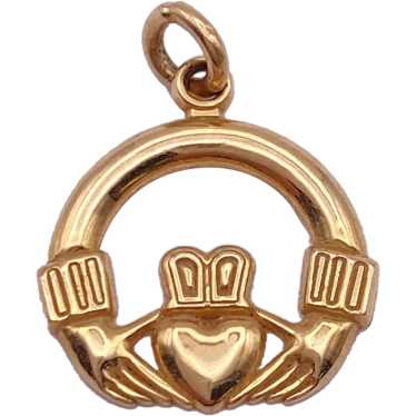 Claddagh Celtic Charm 14K Gold