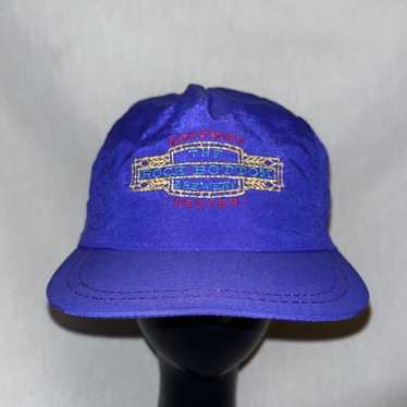 Vintage The Rock Bottom Brewery Denver Hat Purple… - image 1
