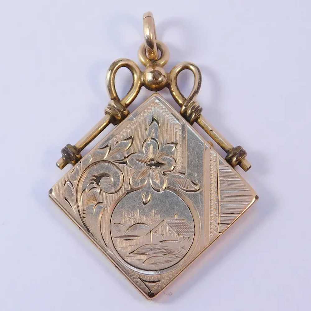 Timeless Treasure Victorian Rolled Gold Locket Pe… - image 5