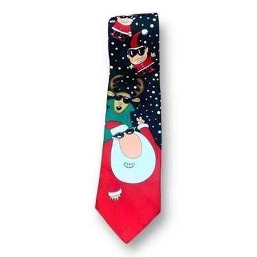 Vintage Yule Tie Greetings Festive Ugly Christmas… - image 1