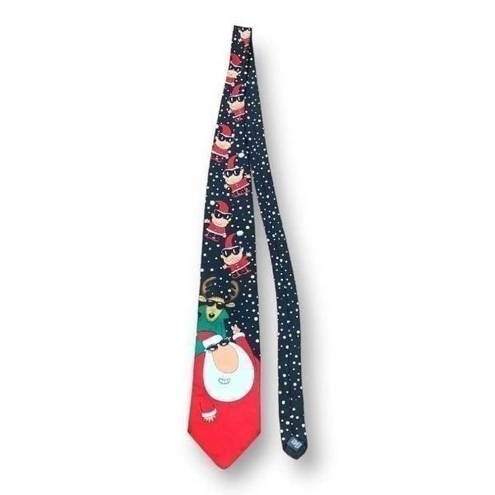 Vintage Yule Tie Greetings Festive Ugly Christmas… - image 3