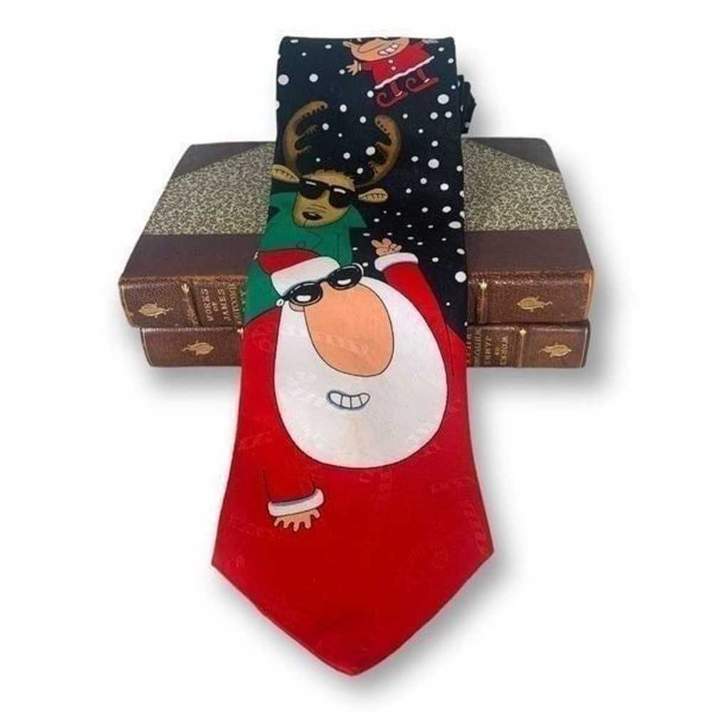 Vintage Yule Tie Greetings Festive Ugly Christmas… - image 8