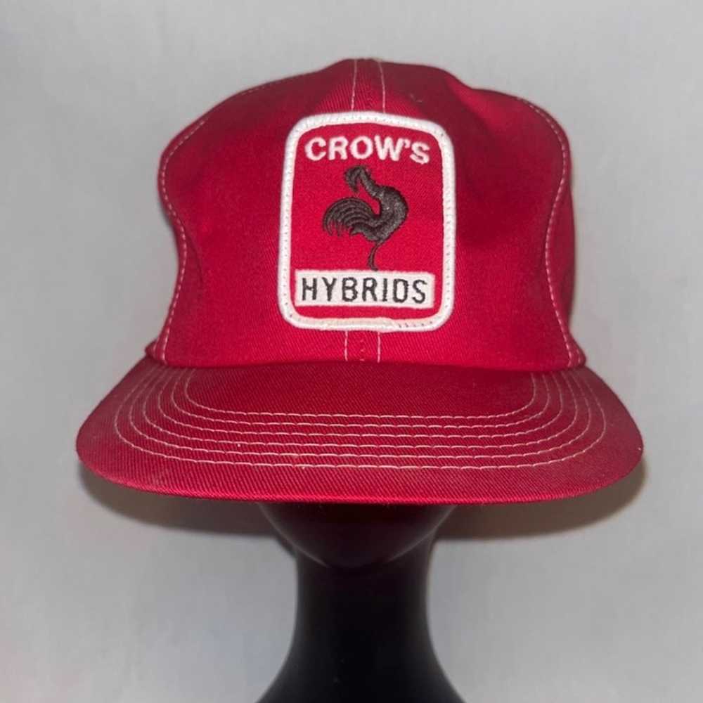 Vintage Crows Hybrids K Brand Ag Patch Trucker Sn… - image 1
