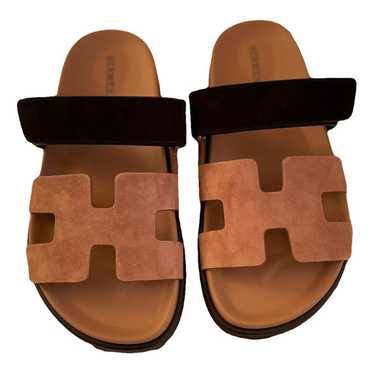 Hermès Chypre leather sandal - image 1