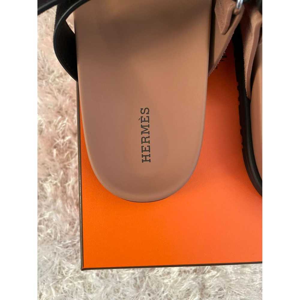 Hermès Chypre leather sandal - image 6