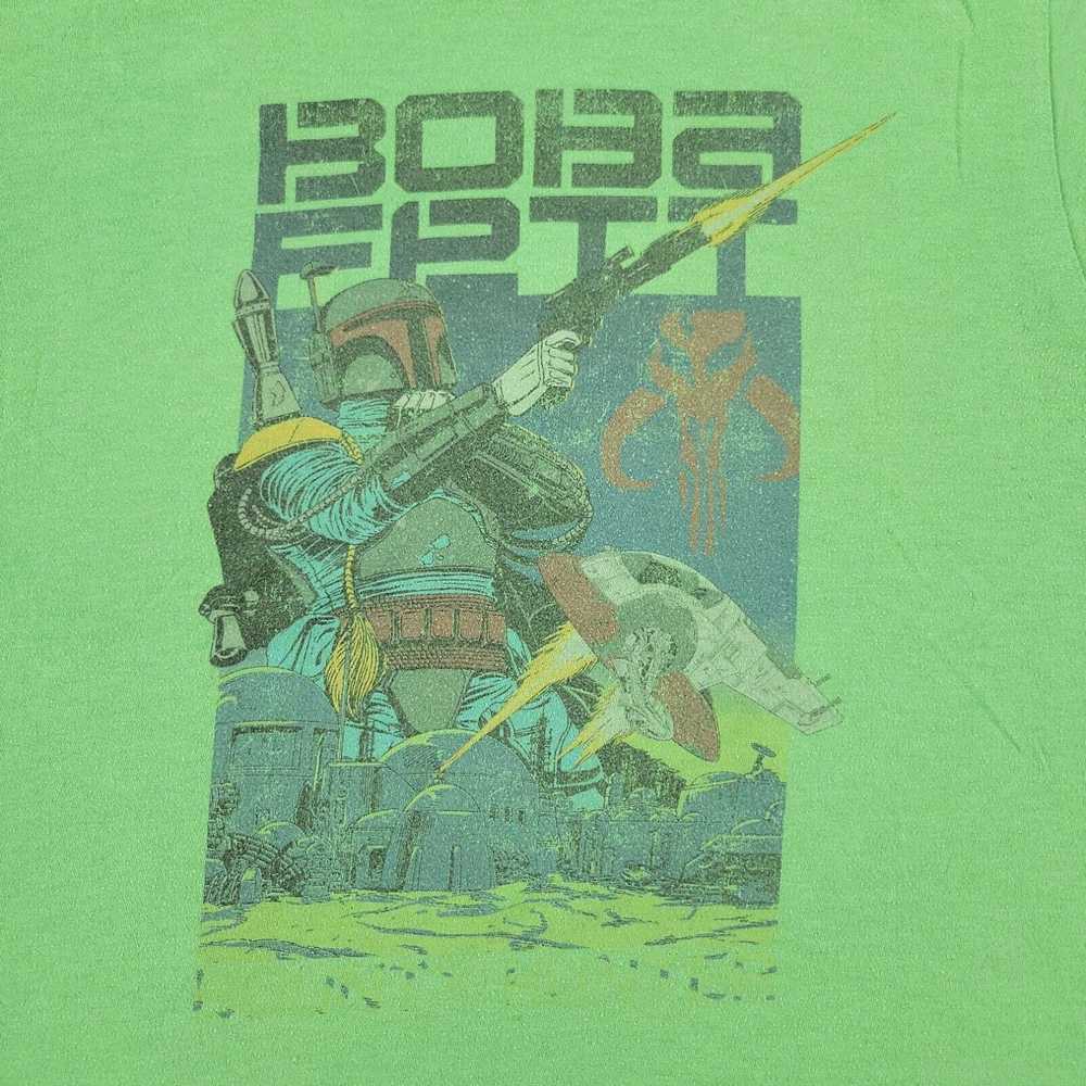 Star Wars Star Wars Shirt Men's Medium Green Boba… - image 2