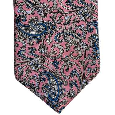 Vintage Liberty of London Silk Pink Paisley Tie