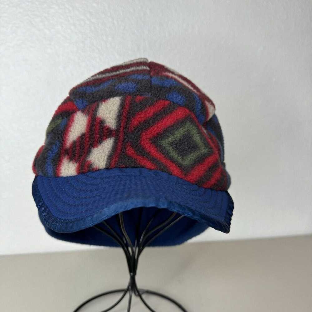 Vintage Patagonia Synchilla Fleece Hat Earflaps D… - image 2
