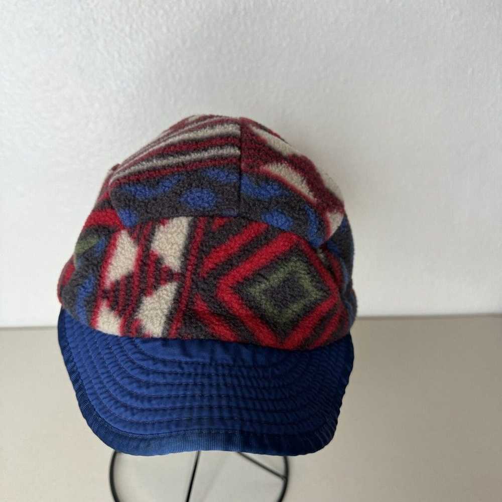 Vintage Patagonia Synchilla Fleece Hat Earflaps D… - image 3