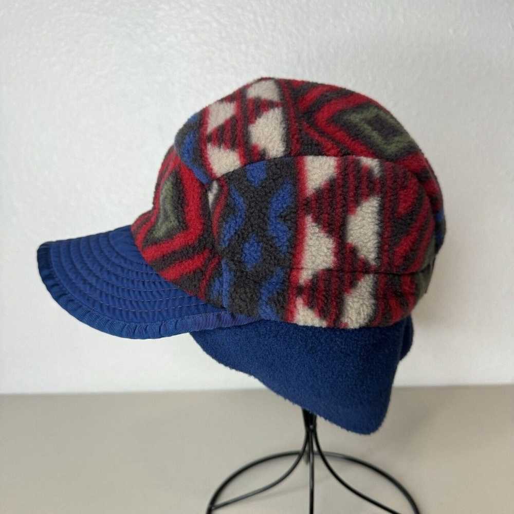 Vintage Patagonia Synchilla Fleece Hat Earflaps D… - image 4