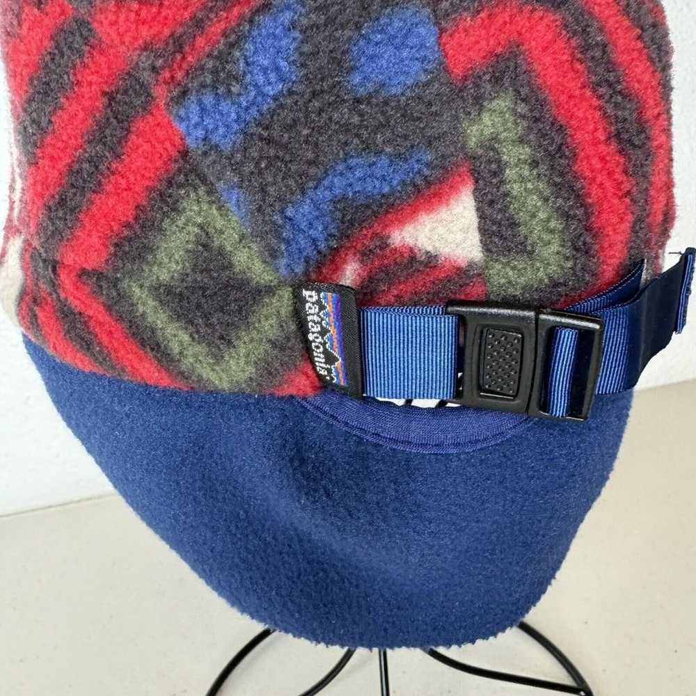 Vintage Patagonia Synchilla Fleece Hat Earflaps D… - image 8