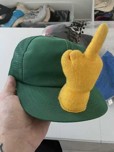 Vintage Krazee Kaps Middle Finger Novelty Hat - image 1