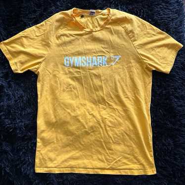Gymshark Men’s Short Sleeve Shirt Gold Sharkhead … - image 1