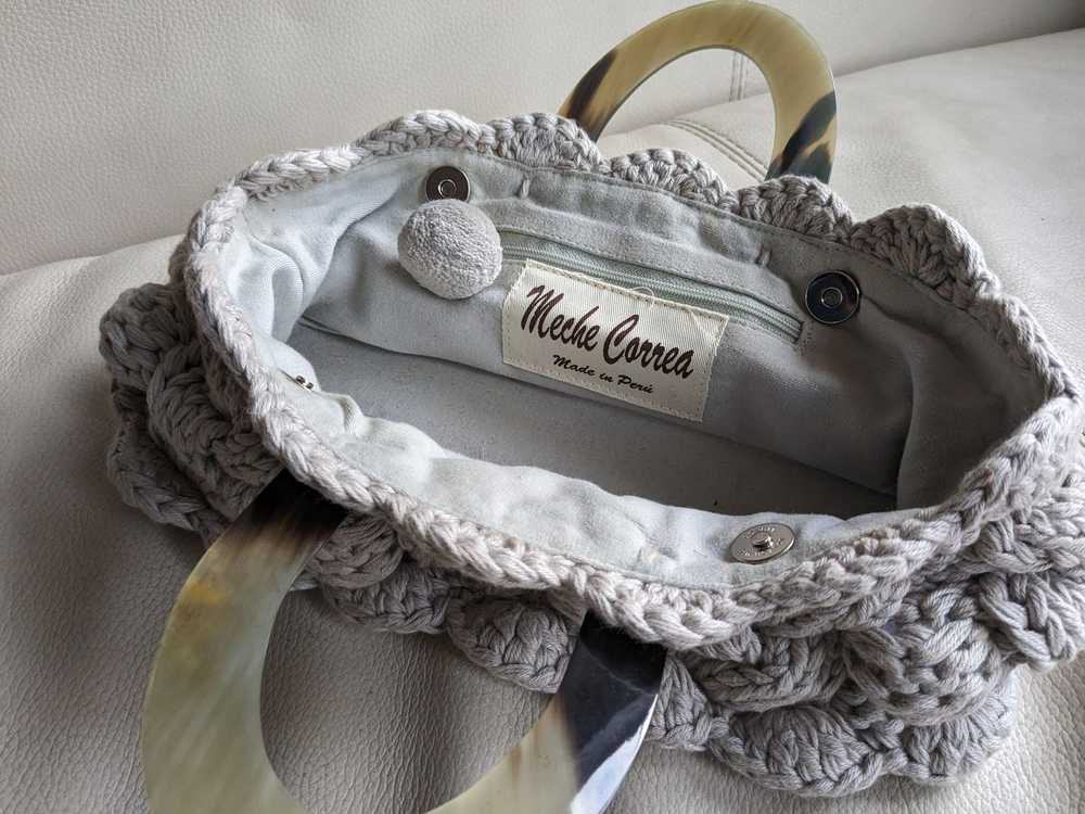 Handknit 3D TEXTURED HAND-KNITTED BAG WITH BEAUTI… - image 2