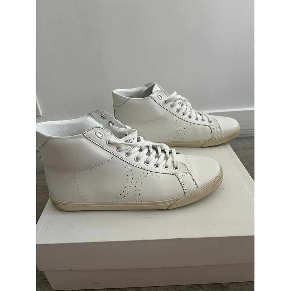 Celine Triomphe leather high trainers - image 4