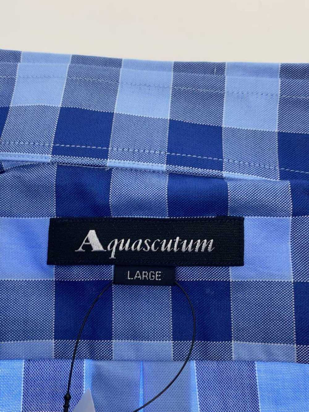 Men's Aquascutum Long Sleeve Shirt/L/Cotton/Blu/C… - image 3