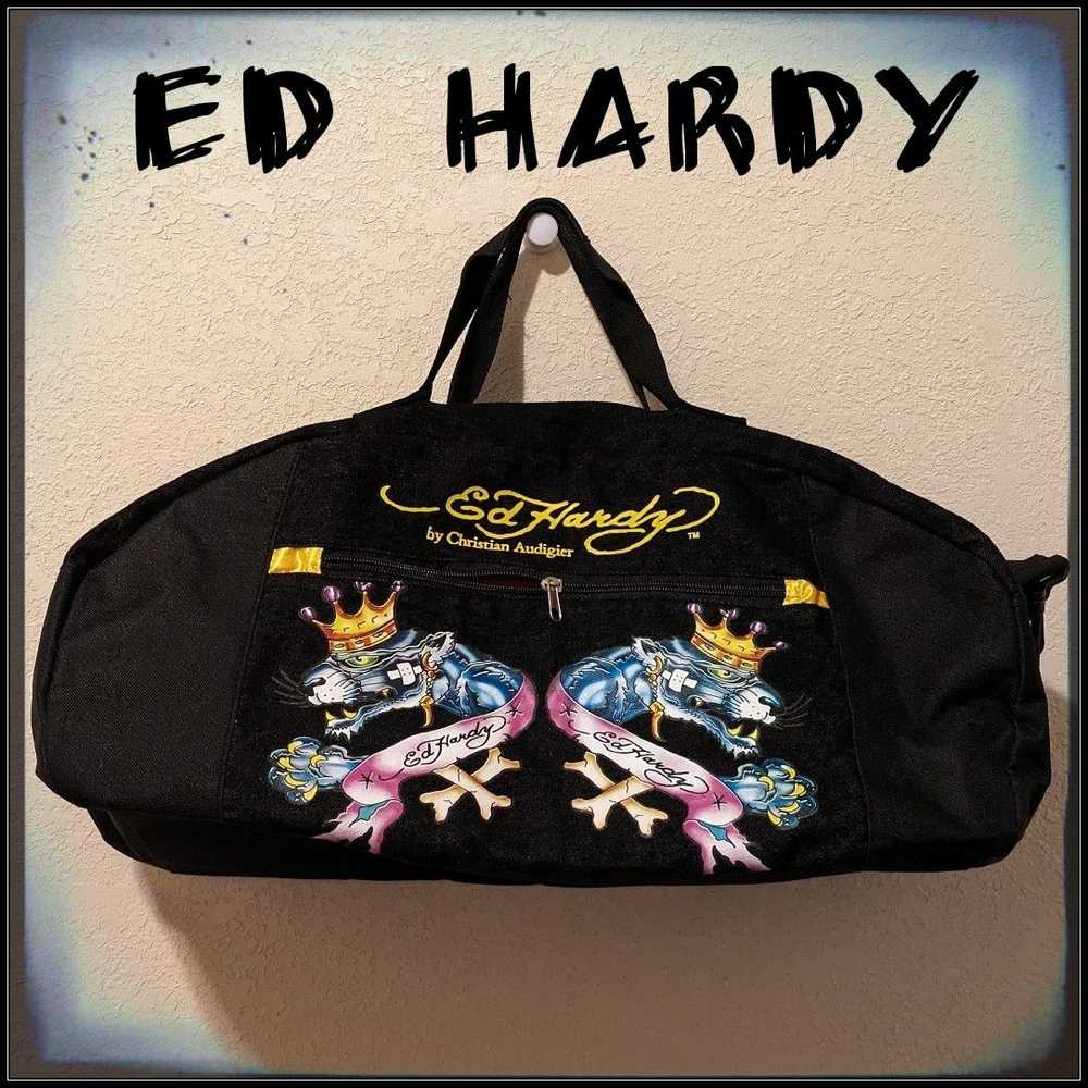 Ed Hardy 🔥 Vintage ED HARDY Double Dragon Zip Up… - image 1