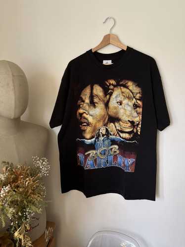 Bob Marley × Rap Tees × Vintage 90s Bob Marley Cat