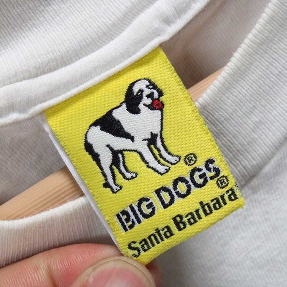 Vintage Big Dogs Shirt Men White Short Sleeve Don… - image 7