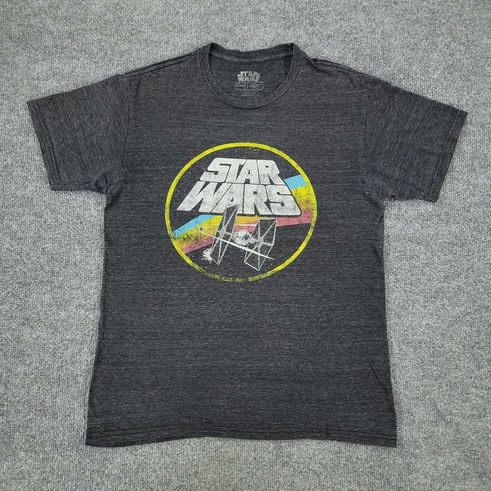 Star Wars Star Wars Shirt Men's Medium Gray Logo … - image 1