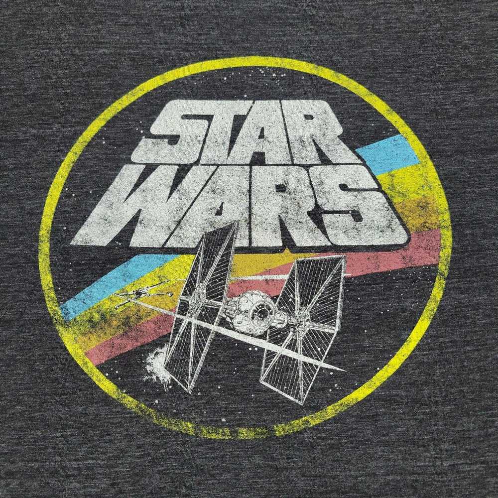 Star Wars Star Wars Shirt Men's Medium Gray Logo … - image 2