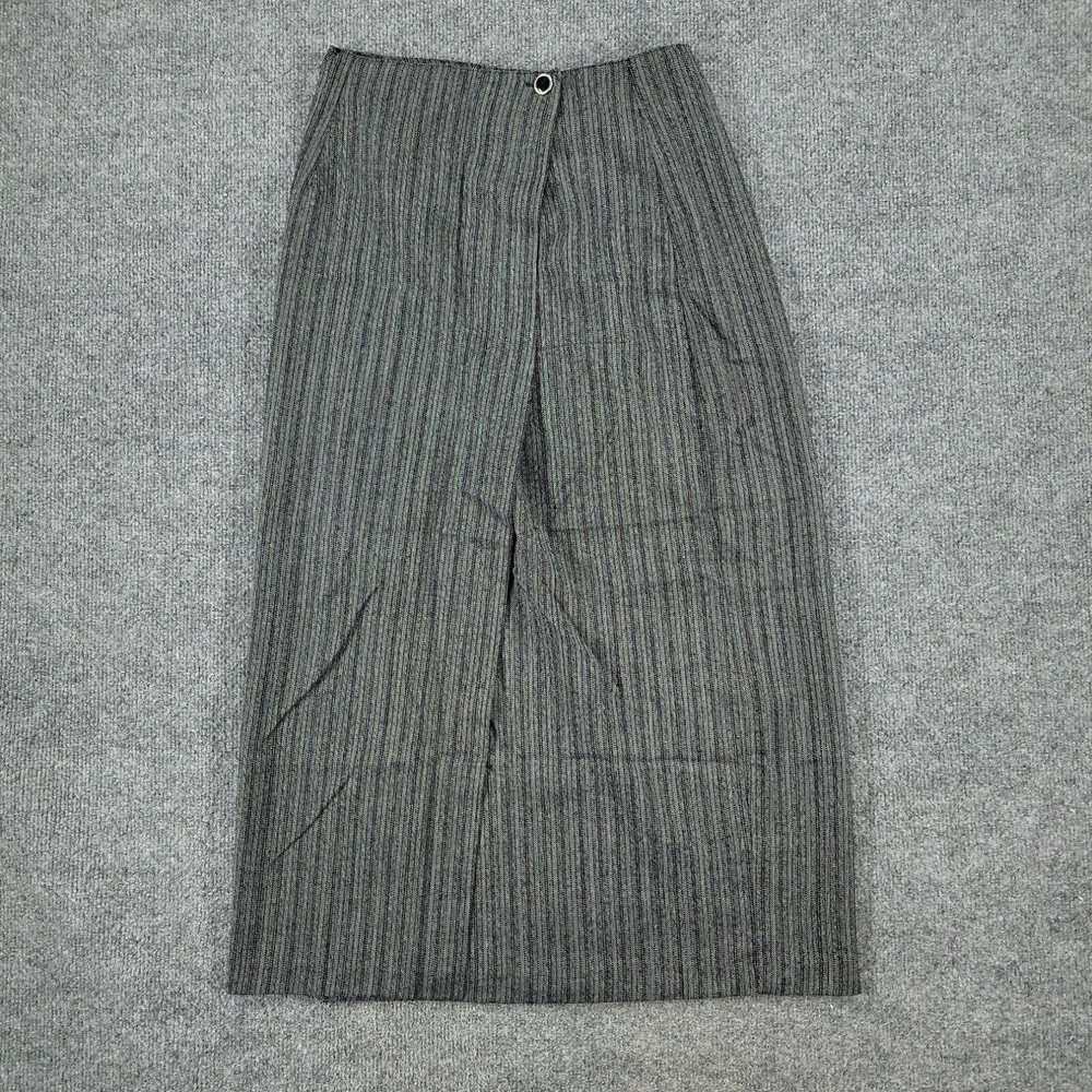 Vintage Vintage Niki-Lee Skirt Womens 7 Gray Stri… - image 1