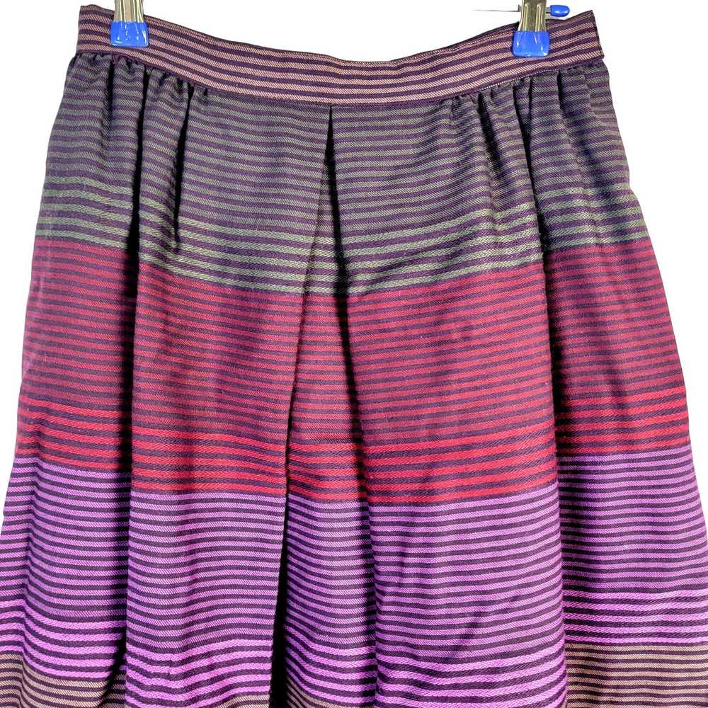Vintage Vintage 70s Stripe Midi Skirt Women Mediu… - image 7