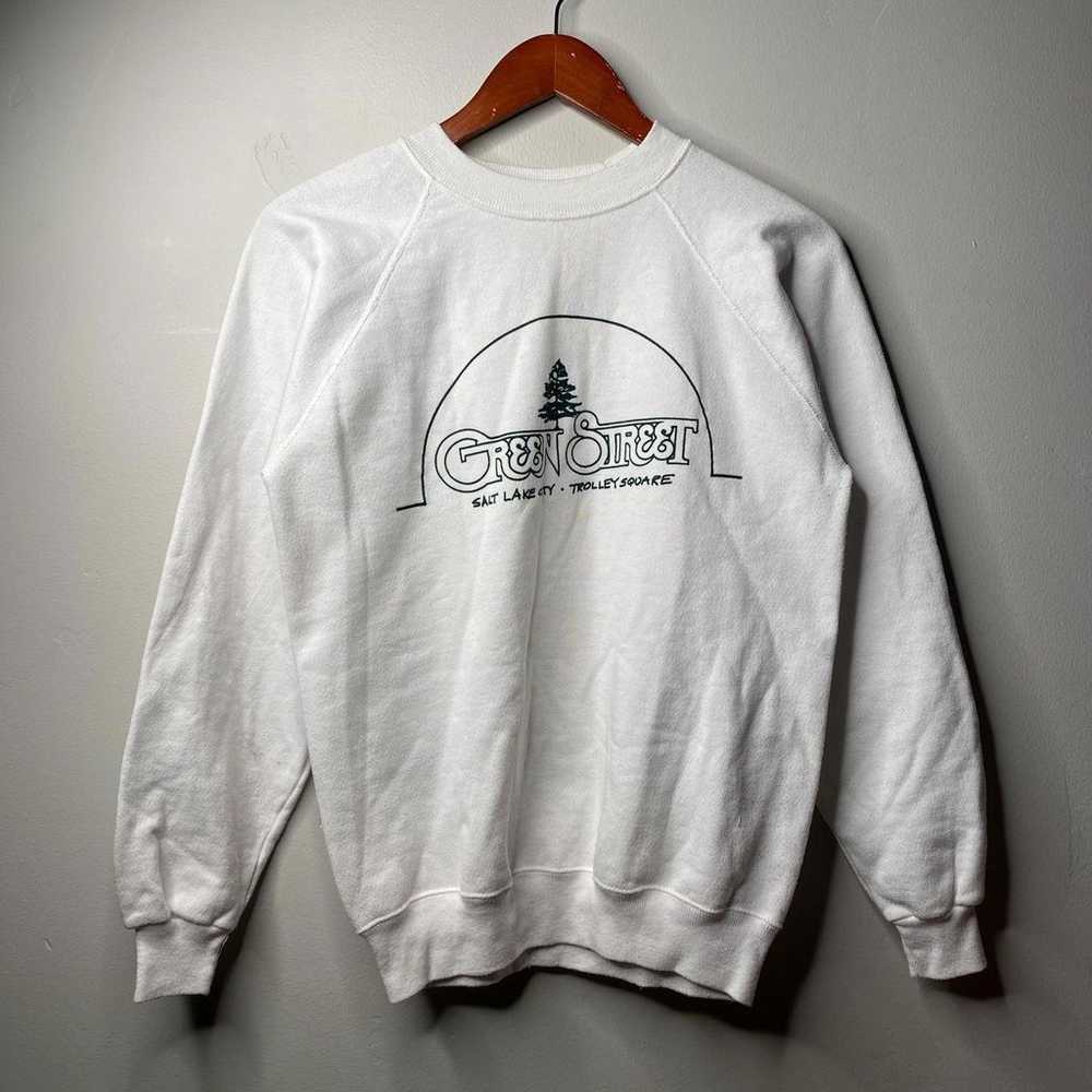 Vintage White Medium Sweatshirt Salt Lake City - image 1