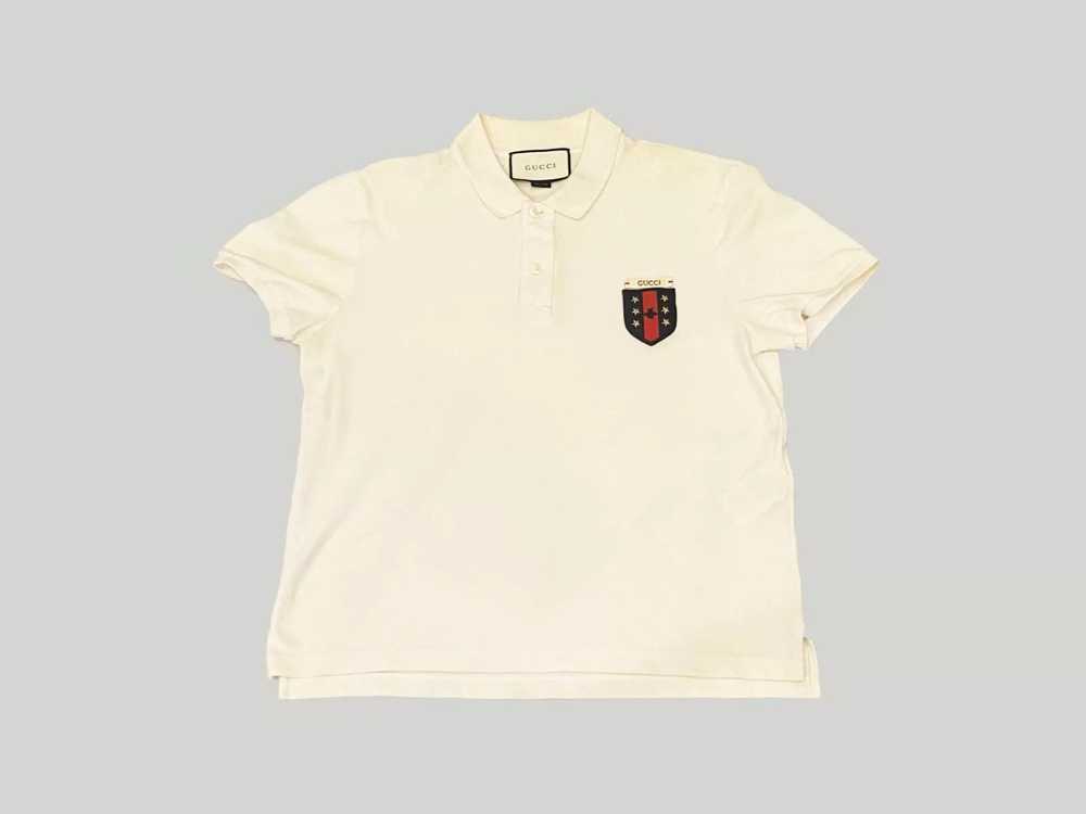 Gucci 2018 Bee Emblem Crest Polo Shirt - image 1