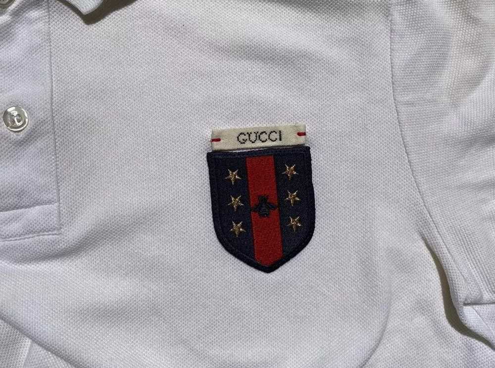 Gucci 2018 Bee Emblem Crest Polo Shirt - image 4
