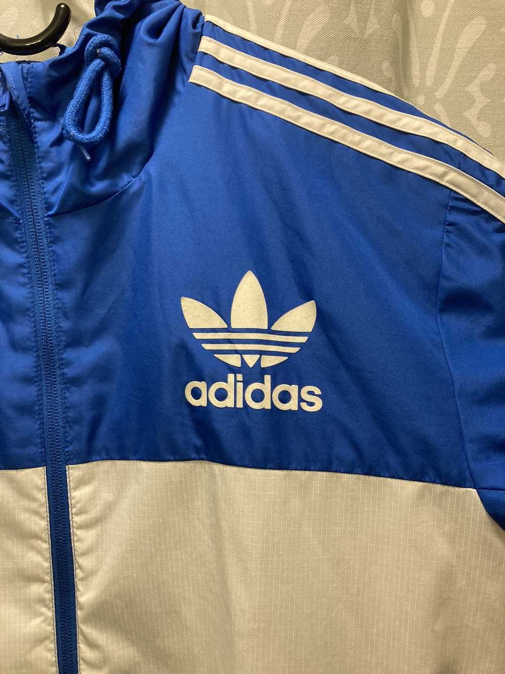 Adidas × Streetwear Adidas Blue/White Windbreaker… - image 4