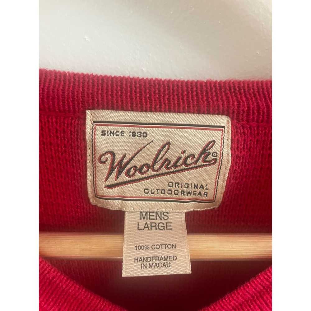 Woolrich Mens Vintage Cotton Knit V-neck Sweater … - image 2