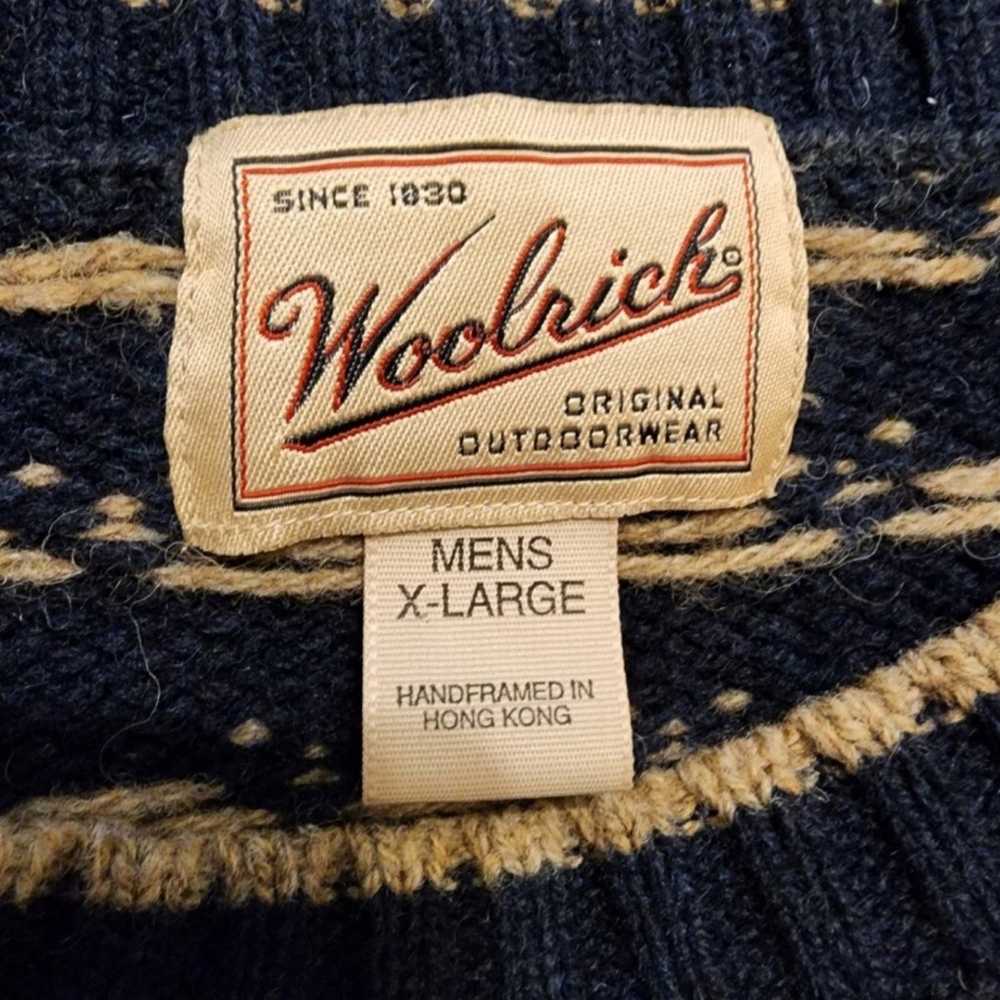 Vintage 90s woolrich Birdseye wool knit crewneck … - image 4