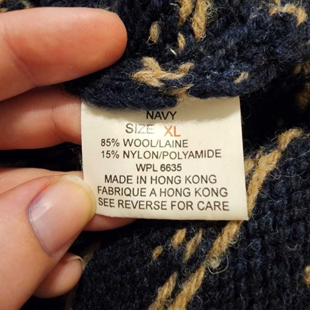 Vintage 90s woolrich Birdseye wool knit crewneck … - image 5