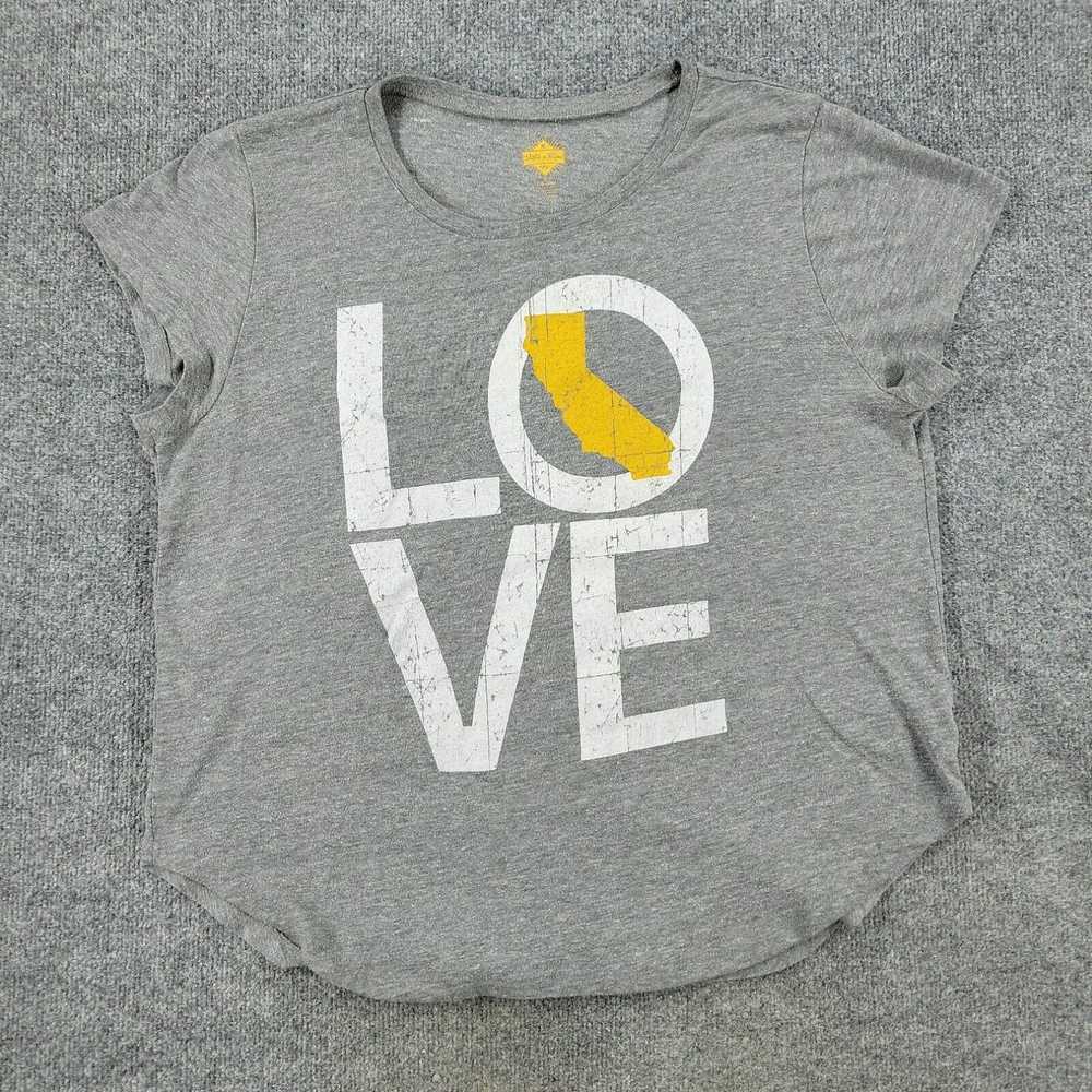 Vintage State Of Mine Shirt Women 2XL Gray Califo… - image 1