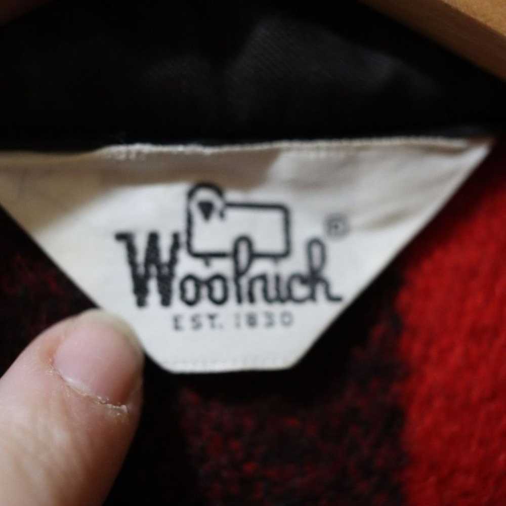 Woolrich Vintage Red Wool Buffalo Plaid Shackett … - image 10