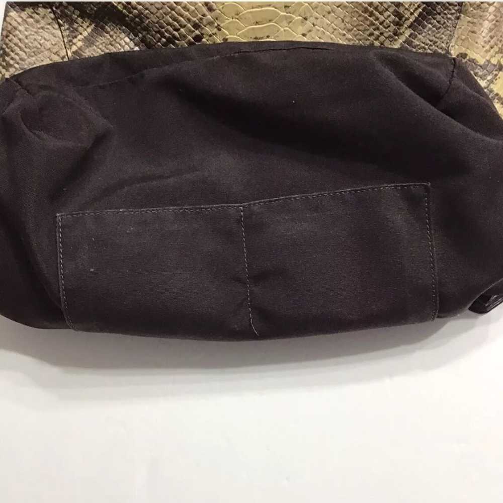 Coach Rare Embossed Leather Handbag Removable Sho… - image 6