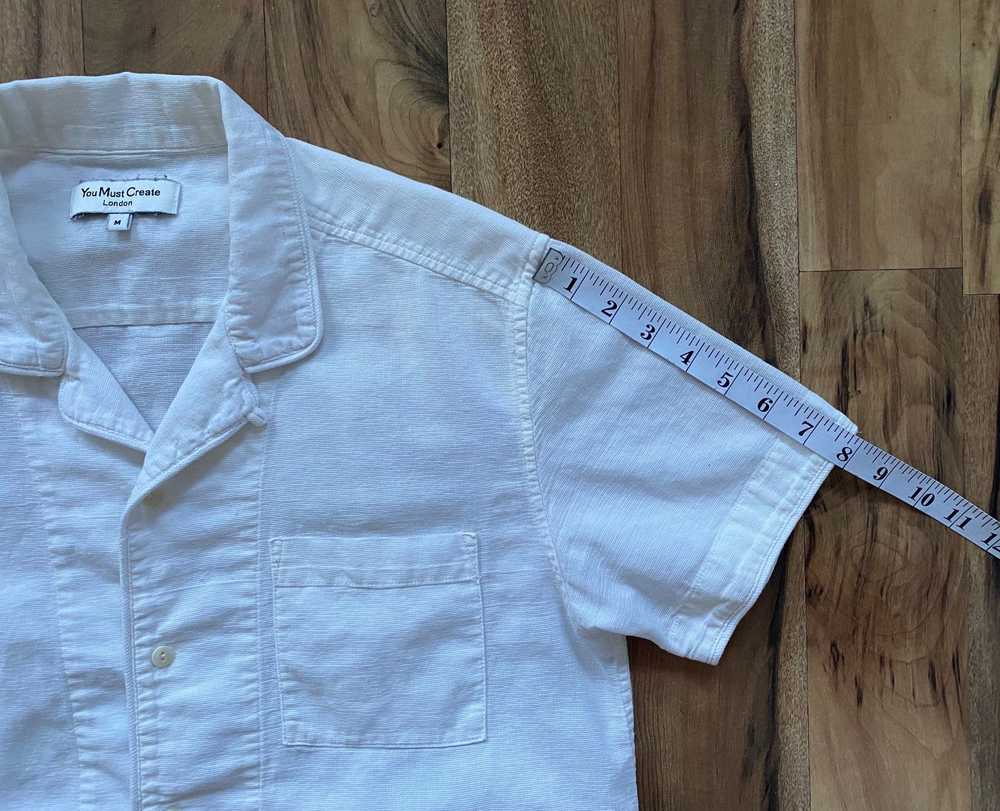 YMC Short Sleeve Mesh Cotton Button Up - image 10