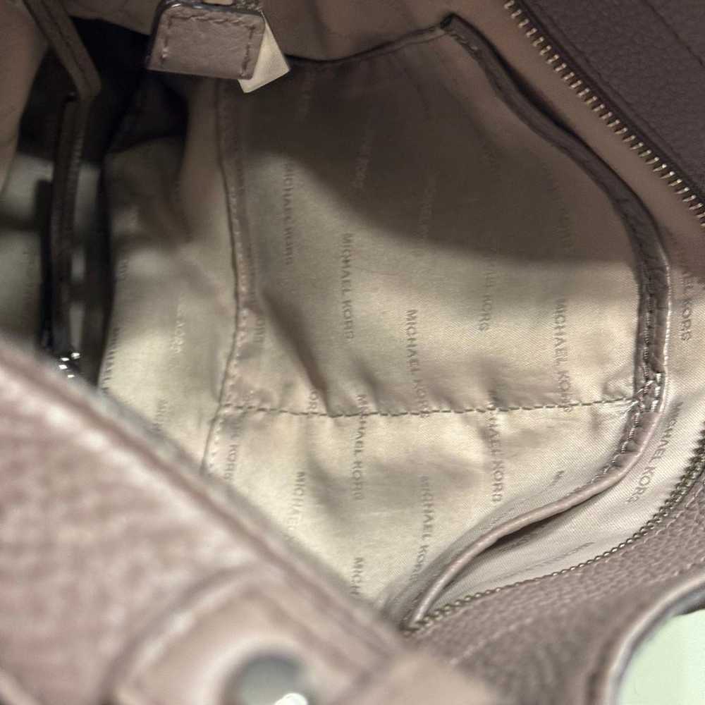 michael kors hobo shoulder bag pebbled leather ta… - image 8