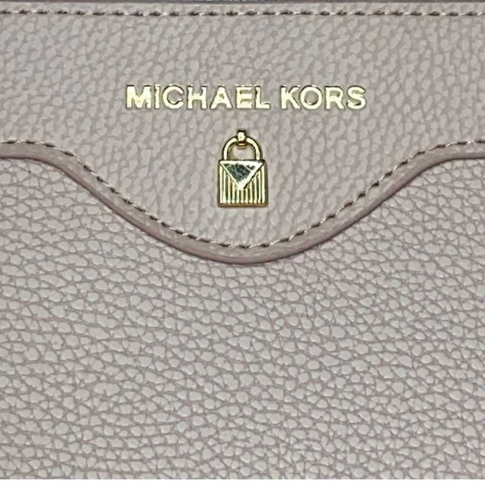Michael Kors Beige Corral Handle Tote Bag 13X13X4 - image 2
