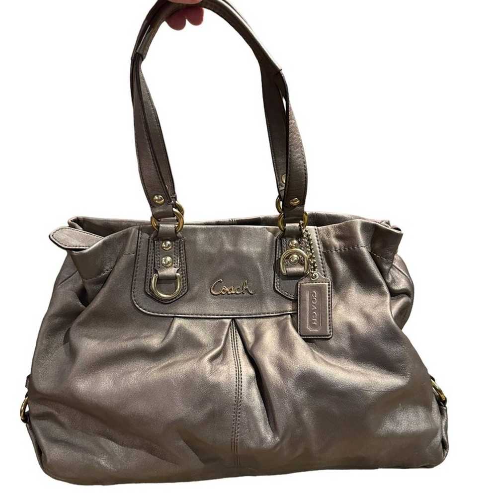 Coach Bags Ashley Bronze Leather Tote - image 1