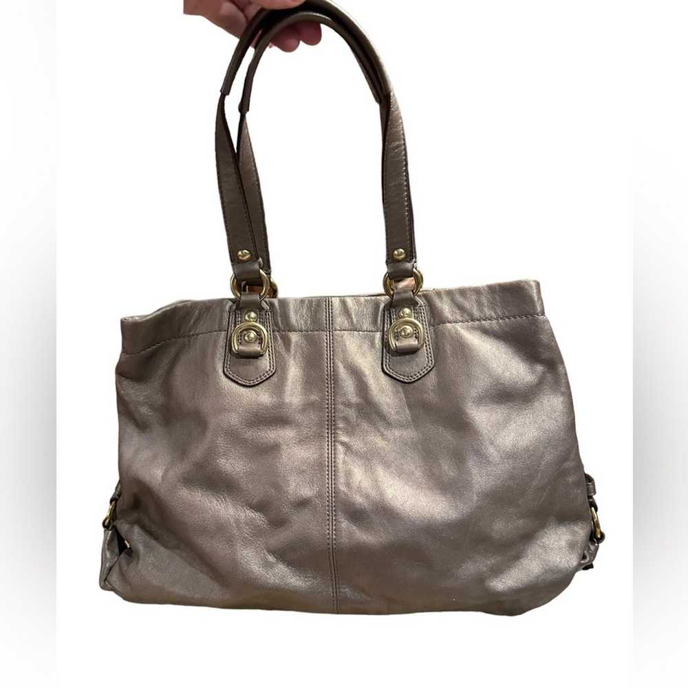 Coach Bags Ashley Bronze Leather Tote - image 2